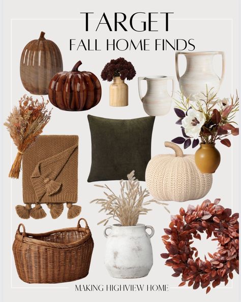 Hobby Lobby Fall Decor Ideas, Boho Fall Decor, Halloween Decorations Apartment, Target Fall, Fall Throw Blanket, Fall Aesthetics, Modern Fall Decor, Autumn Interior, Neutral Fall Decor