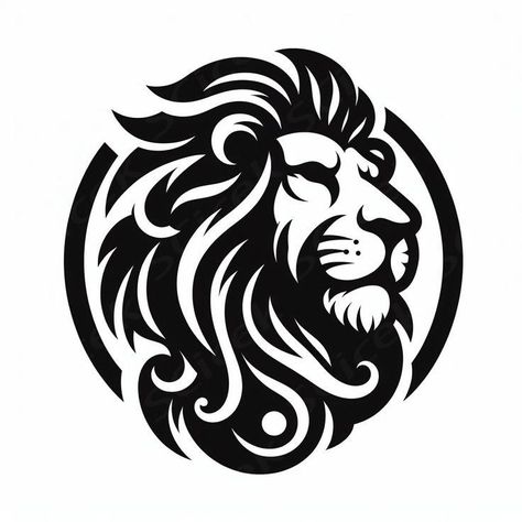 lion logo, vector and tattoo images Leon Drawing, King Clipart, Calligraphy Name Art, Lion Stencil, Animal Stencil Art, Lion Png, Motorcycle Art Painting, Jungle King, Lion Svg