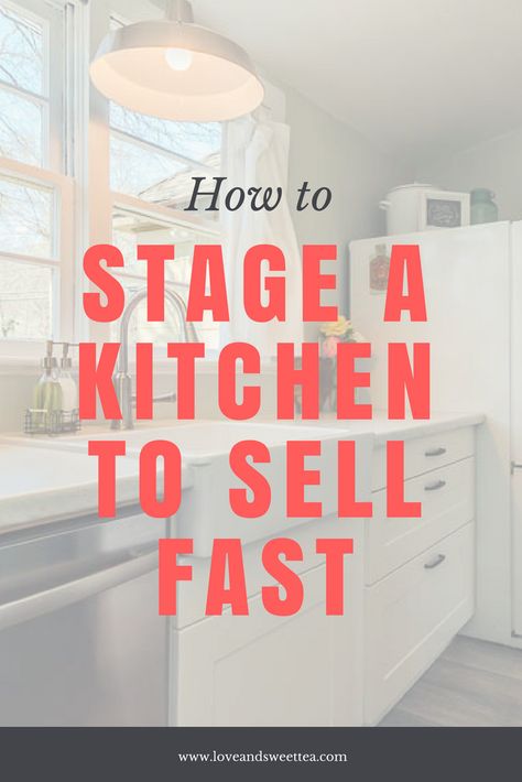 Staging Kitchen Counters, Staging A Kitchen, Stage House For Sale, Stage Kitchen, House For Sell, Kitchen Staging, Real Estate Staging, Home Staging Tips, Kitchen Island Decor