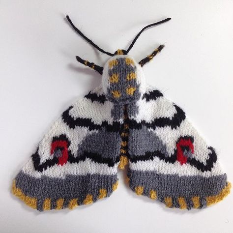 Moth is not a four-letter word for UK knitter, Max Alexander! | KnitHacker Knit Art, Knitted Animals, Art Yarn, Freeform Crochet, How To Start Knitting, Soft Sculpture, Yarn Art, Knitted Toys, Knitting Inspiration