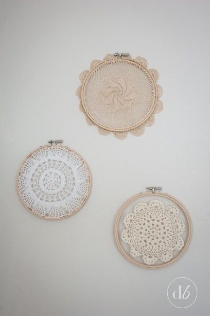 Embroidery Hoops Ideas, Doilies Diy, Embroidery Hoop Decor, Crochet Headband Pattern Free, Ideas For Crochet, Crochet Lace Doily, Crochet Shrug Pattern, Crown Pattern, Crochet Dishcloth