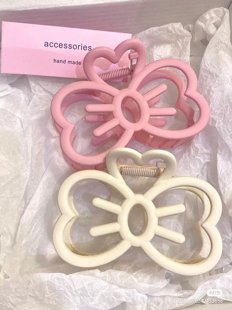 Barang Aesthetic, Kawaii Hair Clips, Hair Tie Accessories, Women Hair Accessories, Hair Jewels, Kawaii Hairstyles, Hair Accessories Collection, Style Kawaii, Cat Bow