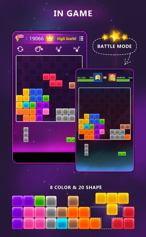 Block 1010 mobile game on Behance Block Blast, Puzzle Game Ui, Block Games, Neon Game, Block Puzzle Game, Tetris Game, Game Banner, Block Puzzle, Ui Game