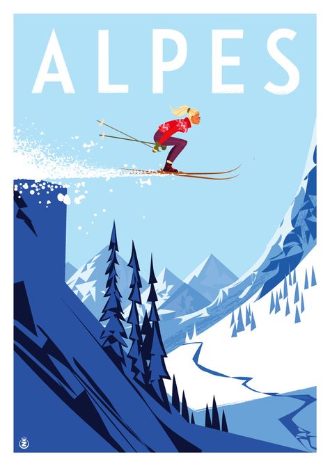 Skiing Art, Snowboard Art, Ski Party, Skiing Aesthetic, Ski Vintage, Vintage Ski Posters, Apres Ski Party, Ski Art, Dorm Art