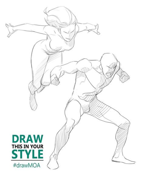 Drawing Superheroes, Action Pose Reference, Scene Drawing, Sketch Poses, Human Anatomy Drawing, Body Reference Drawing, Original Characters, Figure Drawing Reference, Dynamic Duo