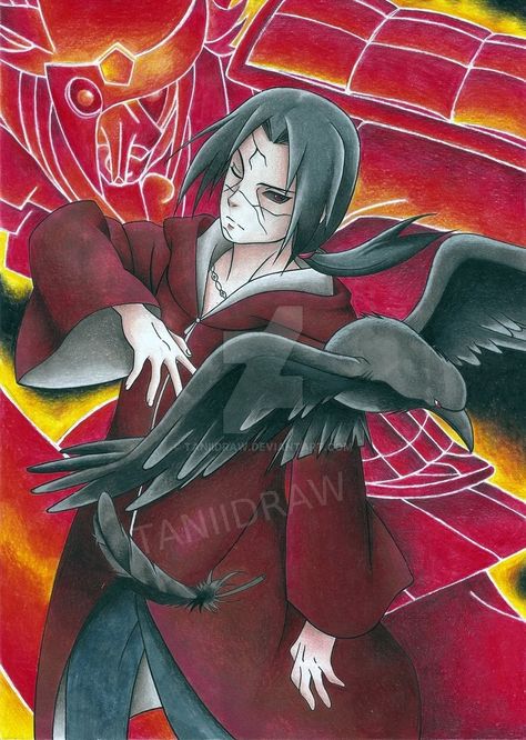 Manga Itachi, Itachi Drawing, Itachi Uchiha Art, Naruto Sketch, Drawing Color, Naruto Drawings, Naruto Uzumaki Art, Anime Dragon Ball Goku, Doodle Art Designs