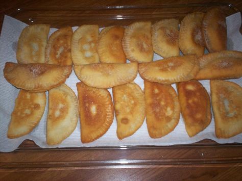 These are great little apple pies, & you can change the fruit to a different filling, I have made peach,blueberry, sweet potato, & pumpkin. They are really great. Apple Pie Ingredients, Apple Jacks, Fried Apple, Fried Apple Pies, Dried Peaches, Pecan Pies, Chess Pie, Fried Pies, Flaky Biscuits