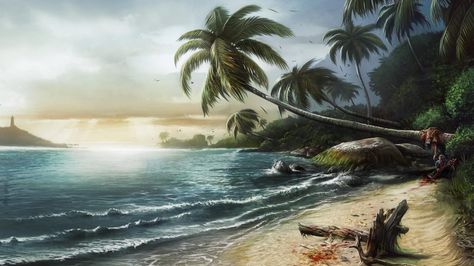 It Doesn’t Matter Where, It Only Matters Who Island Artwork, Island Wallpaper, Most Beautiful Wallpaper, View Wallpaper, Island Art, Tropical Islands, New Wallpaper, Tropical Beach, Beach Art