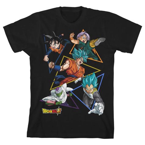 PRICES MAY VARY. 100% Cotton Imported Pull On closure Machine Wash CUSTOM DESIGN - The Dragon Ball Super youth graphic t-shirt features a big, bold graphic that has been professionally printed to ensure long-lasting print quality. SHORT SLEEVE - The Dragon Ball Super fan apparel t-shirt includes short sleeves for comfort and style in any weather. OFFICIALLY LICENSED - The Dragon Ball Z merchandise is officially licensed and 100% authentic, making it a perfect gift for a fan. HIGH-QUALITY - The D Dragon Ball Super Characters, Dragon Super, Mehndi Dress, Black Graphic Tee, Character Graphic, Black Graphic Tees, T Shirt Image, Manga Characters, Graphic Tee Shirts