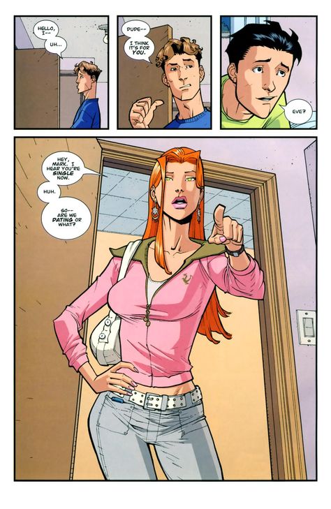 Eve, not a timid girl Oliver Invincible, Mark X Eve, Atom Eve, Are We Dating, Invincible Comic, Naruto Oc Characters, Comic Book Artwork, Best Superhero, Arte Dc Comics