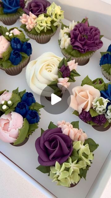 Hi im Nikki on Instagram: "What better way to see the new year in with a wedding ! 90 cupcakes 🧁 for NYE @thenormansweddings Beautiful venue . . #pinkcupcakes #leeds #cupcakeroses #flowercupcakes #cupcakeflowers #flowercupcakebouquet #leedsbaker #floristsandflowers #cupcakebouquets #buttercreamflowers #buttercreambouquet #buttercreamcupcakes #pipedflowers #pipingskills #cupcakeart #fortheloveofcupcakes #cupcakegoals #yorkshirecakes #yorkshirecupcakes #yorkshirebaker #tastemademedolt #weddingfloralcupcakes #bakingcheerleaders #floralpiping #buttercreampiping #yourcakestories #pipingflowers #yorkshirebrides #wakefieldbaker" Cupcakes For Women, Victorian Cupcakes, Birthday Cupcakes For Women, Decorated Cupcakes, Piping Flowers, Fancy Cupcakes, Buttercream Cupcakes, Cupcake Art, Cupcake Bouquet