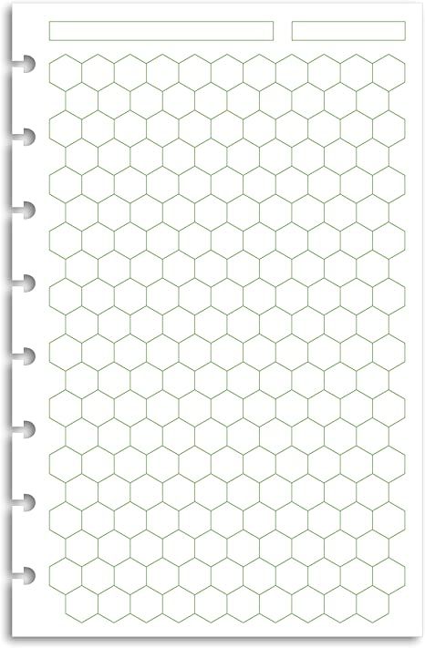 Amazon.com : Eleven Discs Discbound Paper, Junior Size Project Planning Sheets - Premium 120gsm Heavyweight Notebook & Planner Refills - 8 Discs, 5.5 x 8.5 in - Punched for Circa, Arc, TUL (50 Sheets) : Office Products Notebook Paper Printable, Diy Stencil Patterns, Organize Thoughts, Paper Patterns Design, Notebook Paper Template, White Scrapbook, Discbound Planner, Notebook Templates, Paper Quilling Patterns