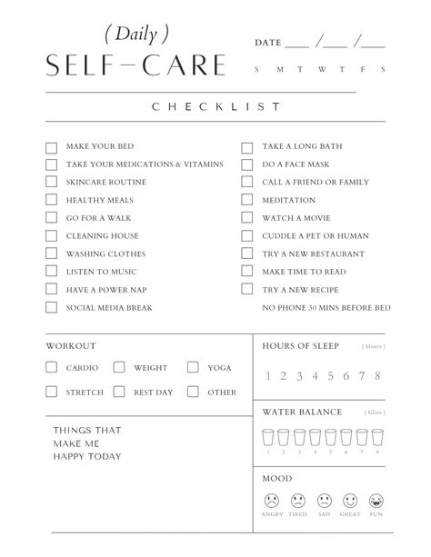 Increase productivity and stay on task checklist Organize your self-care in a daily checklist Prioritize what must be done Track hours of sleep  Water Intake Self-reflect on your mood This is a digital download, nothing will be mailed to you.  Please note that print color may vary from actual photo Productive To Do List, Productivity Checklist, Self Care List, Printable Self Care, Before Bed Workout, Daily Checklist, Islam Beliefs, Social Media Break, Self Care Bullet Journal