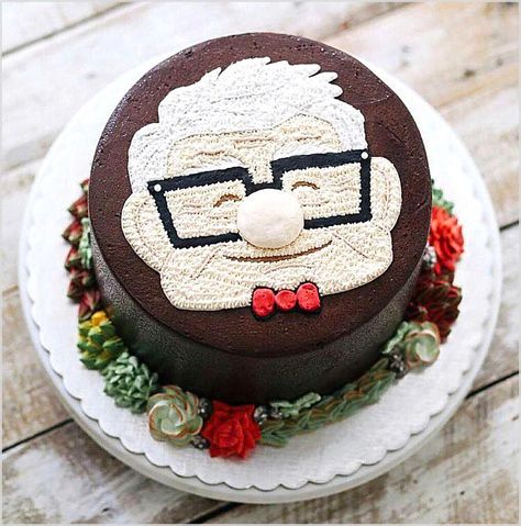 Cake Designs For Grandfather, Grandfather Birthday Cake Ideas, Birthday Cake For Grandfather, Grandpa Birthday Cake Ideas, Grandfather Cake, Grandpa Birthday Cake, Bts Cake, Buttercream Cake Designs, 60th Birthday Cakes