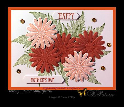 Mother's Day card created with Stampin' Up Daisy Lane, SU Medium Daisy punch. SU Well Said stamp set was used for the sentiment and cut with the SU Classic Punch. A few sequins were used to fill the empty spaces. Empty Spaces, Happy Mother, Mother's Day Card, My Passion, Sunday School, Greeting Cards Handmade, Happy Mothers Day, Happy Mothers, Mother’s Day