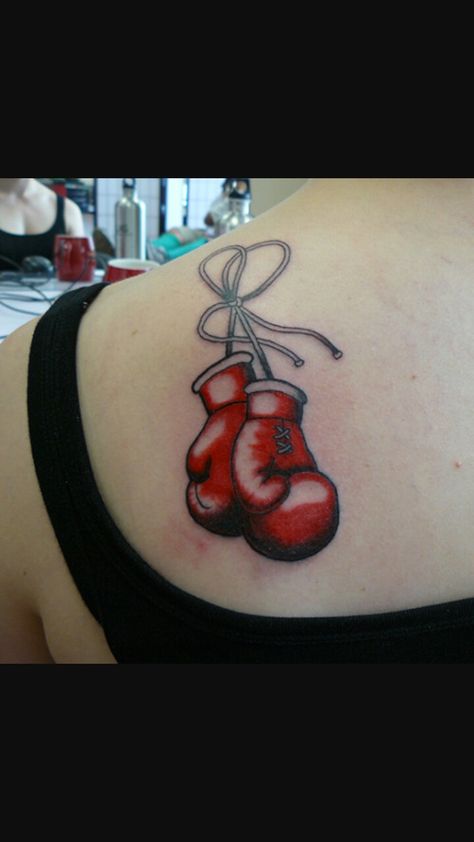 Boxing Glove Tattoo, Boxing Gloves Tattoo, Boxing Tattoos, Tattoo Sleeve Filler, Tattoo Apprenticeship, Boxing Glove, Dad Tattoos, Tattoo Cover, Arm Tattoos For Guys