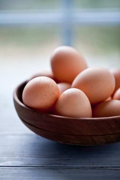 Protein Eggs, Almond Frangipane, Pear Almond, Egg Baskets, Brown Eggs, Farm Eggs, Farm Fresh Eggs, Egg Art, Wooden Bowl