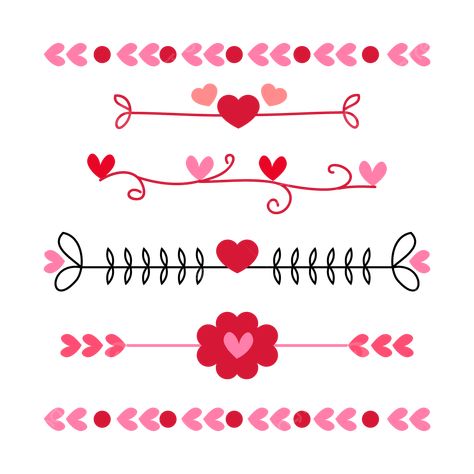 Valentines Day Border, Valentine Template, Line Border, Heart Bubbles, Artsy Background, Heart Border, Border Templates, Vector Border, Vintage Borders