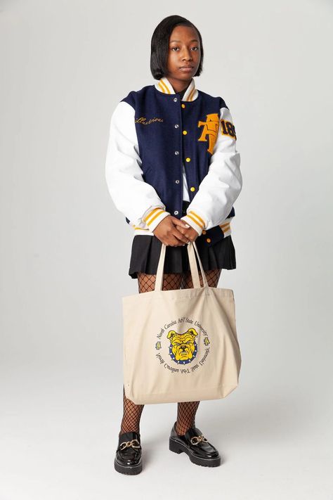 nternational lifestyle retailer Urban Outfitters (UO) launched a historically Black college and university (HBCU) special capsule collection this week, with designs created with summer interns from selected HBCUs including North Carolina Agricultural and Technical State University. North Carolina Agricultural And Technical State University, North Carolina A&t State University, Hbcu Colleges, Fashion Design Student, College Hats, Senior Jackets, Aggie Pride, Champion Sweats, Summer Classes