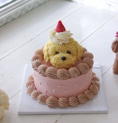 Best Cake Ever, Puppy Cake, Dog Birthday Cake, Mini Cakes Birthday, Animal Cakes, Dog Cakes, Beautiful Birthday Cakes, Dog Cake, Healthy Cake