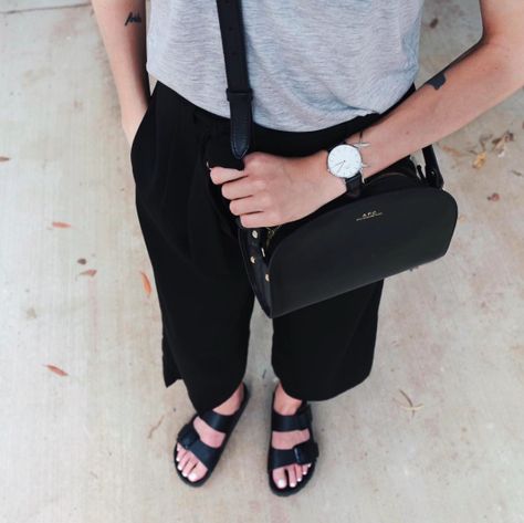 Birkenstocks Apc Demi Lune, Apc Bag, Black Leather Chelsea Boots, Happy To Be Here, Women Fashion Edgy, Jet Lag, Jackets Men Fashion, Denim Trends, Who What Wear