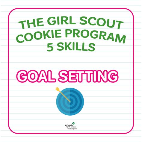 Girl Scout Cookie Goal Setting Activity, Girl Scout Cookie Activities, Girl Scout Cookie Sales, Gs Cookies, Goal Setting Activities, Selling Skills, Entrepreneurial Skills, Troop Leader, Goals Worksheet