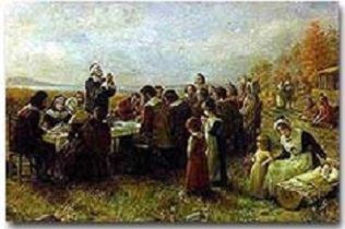 William Bradford and the First Thanksgiving [ushistory.org] Pilgrim Fathers, William Bradford, Pilgrims And Indians, Plymouth Colony, The First Thanksgiving, Thanksgiving History, Thanksgiving Stories, Thanksgiving Prayer, Thanksgiving Wallpaper