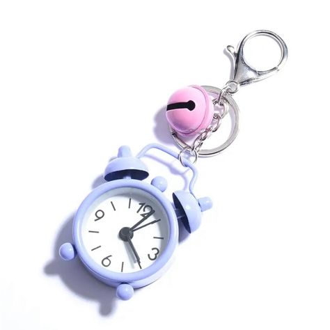 Elegant Mini Alarm Clock Keychain Chic Portable Accessory Perfect Cute Gift Adorable Mini Alarm Clock Keychain & Bag, Backpack And Purse’ Charm. Unique Mini Design Color: Purple Vintage Accessories Toys & Collectibles Clock Keychain, Tiny Bags, Vintage Keychain, Stanley Cups, Perfect Cute, Purple Vintage, Keychain Bag, Truck Accessories, Purse Charms