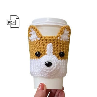 15 Corgi Crochet Patterns Corgi Crochet Pattern, Corgi Crochet, Crochet Corgi, Puppy Corgi, Cup Cozy Pattern, Animal Noses, Corgi Owner, Crochet Cup Cozy, Cozy Pattern