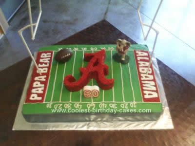 Alabama Football Party, Alabama Birthday Cakes, Football Field Cake, Alabama Cakes, Football Birthday Cake, Yoghurt Cake, Football Cake, Magic Cake, Football Birthday