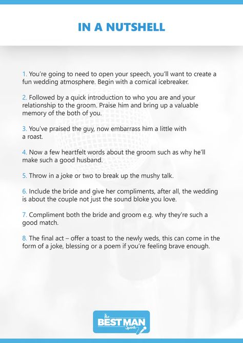 Best man speech in a nutshell for The Best Man. Top tips for a best man speech perfect for all weddings! In a nutshell - Funktion Events! #bestmanspeech #weddingspeechbestman #weddingspeechideas #bestmanspeechideas Best Man Speech Brother, Best Man Speech Ideas, Best Man Ideas, Short Best Man Speech, Best Man Speech Examples, Best Man Speech Template, Groomsman Speech, Speech Template, Best Man Duties