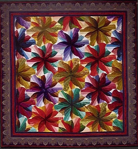 Flower Quilts, Art Quilt, Art Quilts, Hibiscus, Quilt Patterns, Quilting, Collage, Sewing, Drawings