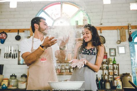 #FebruaryPicks: The Best Pre-Wedding Shoots of the Month! | WedMeGood Kitchen Pre Wedding Shoot, Kitchens Designs, Foto Prewedding, Cooking Theme, Prewedding Shoot, Small Kitchen Design, Mens Model, Pre Wedding Videos, Couple Dpz