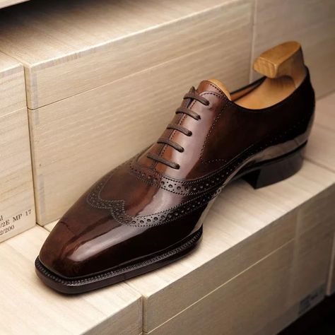 Brogue Shoes Brown Business Men Shoes Pu  Lace-up  Breathable  Mocasines Fashion Dress Shoes Men Shoes Outfit, Gents Shoes, Gentleman Shoes, Wingtip Shoes, Business Men, Bespoke Shoes, Best Shoes For Men, Suit Shoes, Prada Men