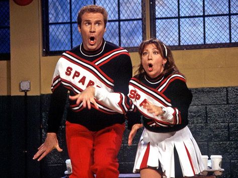 Cheri Oteri and Will Ferrell as Ariana and Craig, the Spartan Cheerleaders Spartan Cheerleader Costume, Snl Spartan Cheerleaders, Best Snl Skits, Spartan Cheerleaders, Cheri Oteri, Snl Characters, Snl Skits, Will Ferrell, Random Quotes