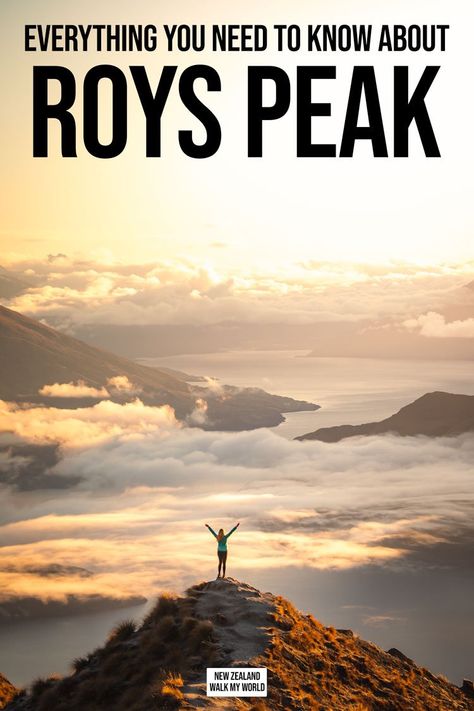 This guide will tell you everything you need to know about exactly what the trail up to Roys Peak is like, including whether it’s worth pushing on past that famous viewpoint to the summit. We’re also sharing photography tips to help you get that clas Roys Peak, Lake Wanaka, Hiking Adventures, Hiking Guide, Hiking Destinations, Before Sunrise, Take A Hike, The Trail, Countries Of The World