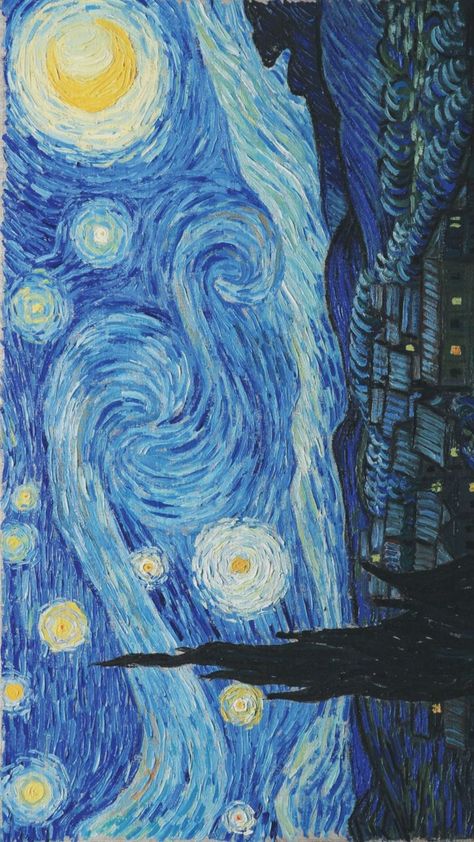 Van Gogh Lockscreen, Wallpaper Aesthetic Painting, Lockscreen Wallpaper Aesthetic, Van Gogh Wallpaper, Aesthetic Lockscreen, Drawing Cartoon Faces, Vincent Van Gogh Paintings, Arte Van Gogh, Have Courage And Be Kind