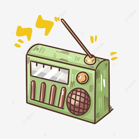 Radio Clipart, Radio Png, Green Radio, Promotion Decoration, Summer Promotion, Background Green, Clip Art Borders, Video App, Green Ribbon