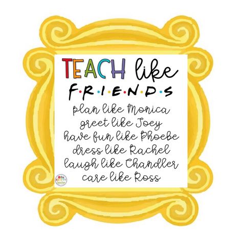 Teacher Staff Room Ideas Bulletin Boards, Friends Themed Staff Appreciation, Friends Teacher Appreciation Theme, Friends Themed Classroom Ideas, Friends Theme Classroom, Friends Tv Show Classroom Theme, Friends Floor Theme Ra, Teacher Appreciation Food Ideas, Teacher Leadership