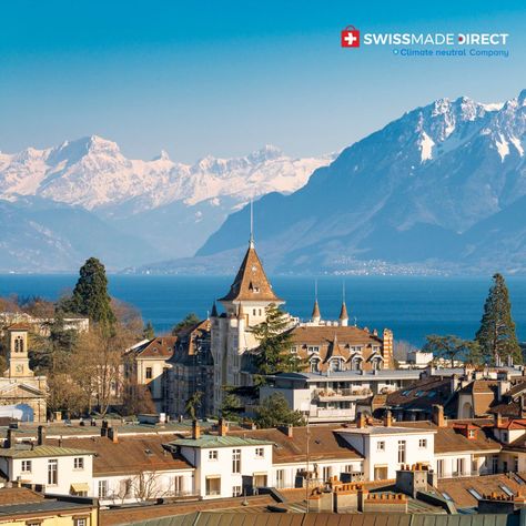 The Swiss city of Lausanne is a great place to visit, and this view from the hills overlooking it's downtown is absolutely breathtaking. ⛰️🇨🇭 📍 Lausanne, Switzerland 🛍 Shop Authentic Swiss products only #SwissMadeDirect #SwissMade #AuthenticSwiss #SwissLabel #WeAreSwissAbroad #Lausanne #BeautifulSwitzerland #EuropeanAlps #OldTown #Panoramic #Inspiration #LakeGeneva #MountainPeak #Photography #MountainRidge #TownScape #loveLausanne #cartedejour Most Beautiful Scenery, Spa Trip, Beautiful Switzerland, Lausanne Switzerland, Olympic Park, Beautiful Cities, Lake Geneva, Place To Visit, Water Skiing