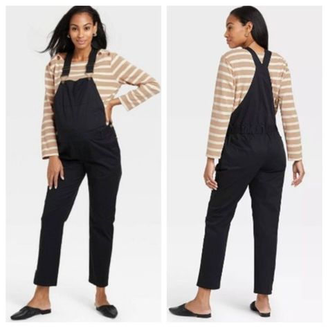 New The Nines By Hatch Maternity Overalls Jumpsuit Black Cotton Twill Womens Xs * The Nines By Hatch Sleeveless Classic Cotton Twill Maternity Jumpsuit Ntw2133811 - Designed To Celebrate Every Stage Of Mamahood, The Nines Was Created Exclusively For Target By Hatch. * Size : Women's Xs * Measurements (Laying Flat) : Please See The Photos * Material : 98% Cotton & 2% Spandex * Condition : New With Tags. Please See The Photos. Note : The First 2 Photos Are Stock Photos For Reference Only. * Thank Target Maternity, Hatch Maternity, Maternity Romper, Maternity Overalls, Jumpsuit Navy Blue, Maternity Jumpsuit, Overalls Pants, Ruffle Jumpsuit, Black Overalls