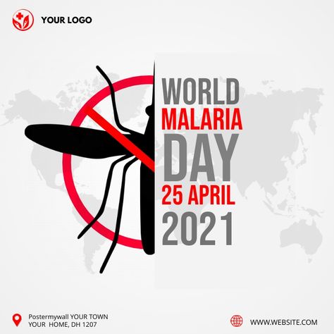 Malaria Prevention, World Malaria Day, Health Awareness Poster, Instagram Event, Daily Progress, Poster Template Design, Instagram Template Free, Best Pest Control, Awareness Poster