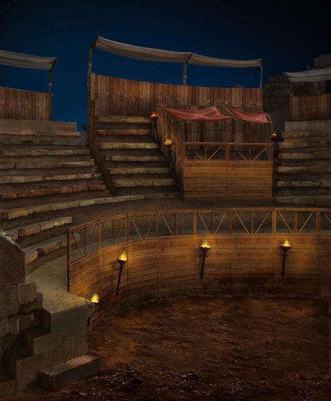 Arena Concept Art, Arena Aesthetic, Fantasy Arena, Gladiator Ring, Arena Background, Gladiator Arena, A Darker Shade Of Magic, Episode Interactive Backgrounds, Episode Backgrounds