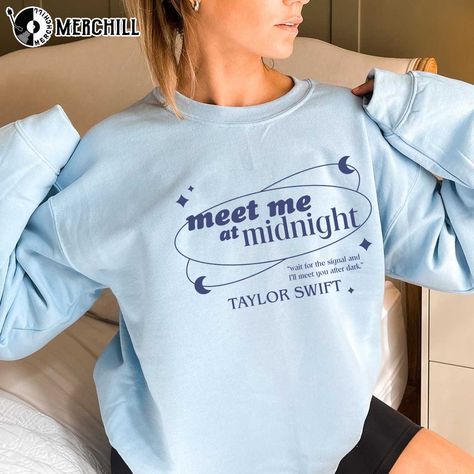 Meet Me at Midnight Taylor Swift Album Sweatshirt Swiftie Shirt Check more at https://merchill.com/product/meet-me-at-midnight-taylor-swift-album-sweatshirt/ Midnight Taylor Swift, Taylor Swift Sweatshirt, Swiftie Shirt, Swiftie Merch, Meet Me At Midnight, Taylor Swif, Summer Taylor, Taylor Swift Midnights, Taylor Swift Shirts