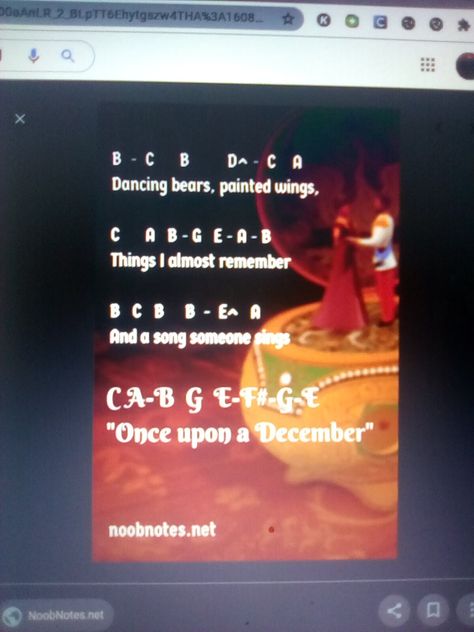 Once Upon A December, Piano Songs, Dancing Bears, Piano, Singing, Songs