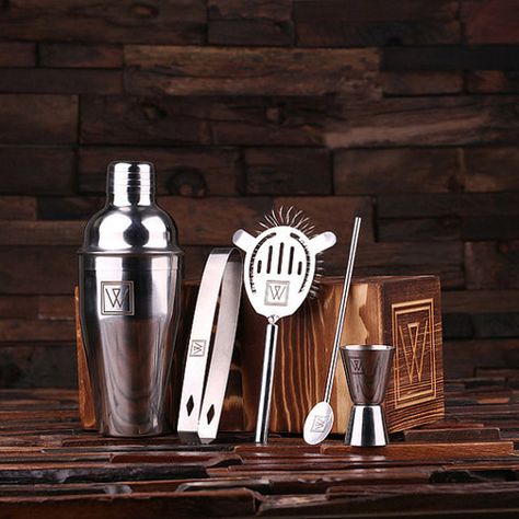 Shake It Up Kit Great Gifts For Guys, Wood Storage Box, Grill Set, Cocktail Set, Man Cave Gifts, Personalised Gifts For Him, Cocktail Making, Coffee Gifts, Cocktail Shaker