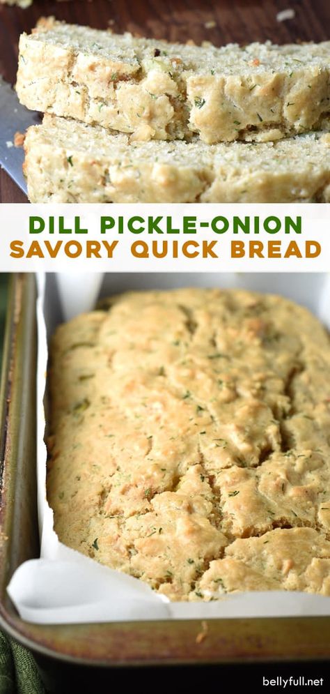 Dill Pickle Bread Machine Recipes, Bread For Soup Dipping, Dill Pickle Bread, Pickle Bread, Savory Quick Bread, Bread Quick, Dill Pickle Recipe, Homemade Breads, Homemade Pickles