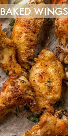 Crispy Baked Chicken Wings Recipe, Baked Chicken Wings Recipe, Wings Recipe Baked, Best Chicken Wing Recipe, Wings Chicken, Crispy Baked Chicken Wings, Chicken Wing Recipes Baked, Resepi Ayam, Baked Wings