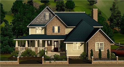 Nice family houses from the exchange? - The Sims Forums Sims 3 Houses Ideas, Family Houses, Ts3 Cc, 4 Family, Nice Family, Sims Houses, Houses Plans, Suburban House, Sims Ideas