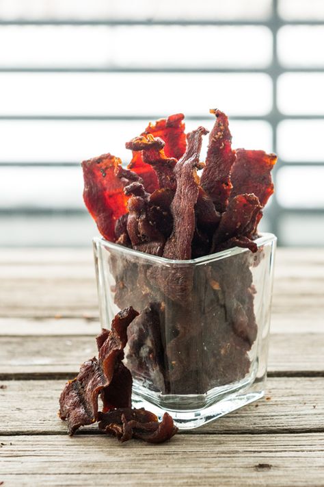 Birds of a feather… make really good jerky. Smoke it low and slow for 8 hours and meet your new favorite treat. Wild Goose Recipes, Goose Jerky, Turkey Jerky Recipe, Pork Rubs, Wild Duck Recipes, Sausage Ideas, Smoked Goose, Duck Jerky, Smoked Jerky